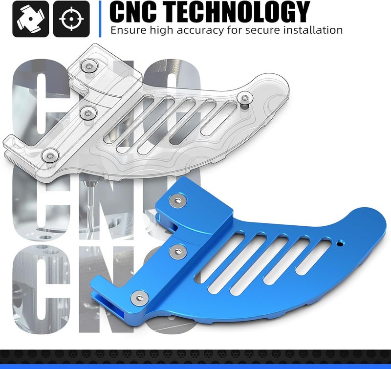 NICECNC Blue Rear Brake Disc Shield Protector Compatible with Husaberg TE/FE 250-570 allshippage 2009-2014 See Fitment - Image 4